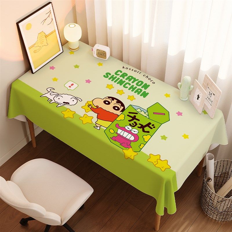 爱卡通小新书桌布学生学习桌餐桌垫子电脑防尘布水洗台布,居家布艺,桌布,淘宝优惠券,粉丝福利购,淘宝优惠卷