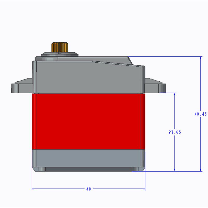 20KG数码15W舵机TD8120MG大扭力扭矩金属壳大角度航模车模机械臂