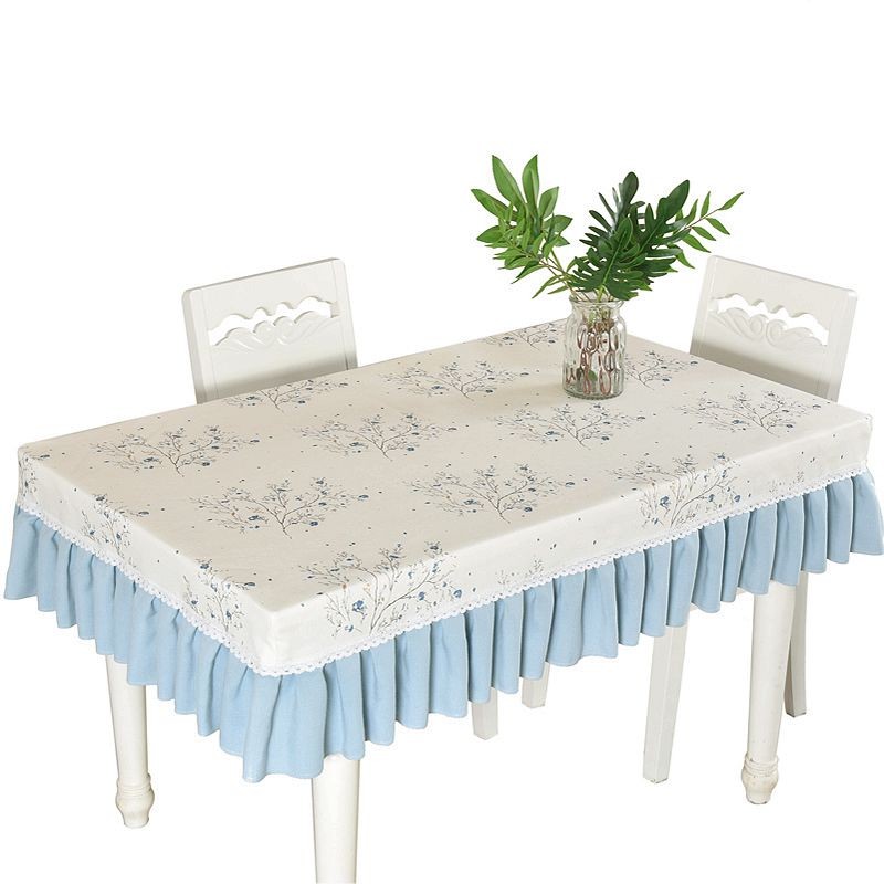 田园桌布布艺棉麻小清新茶几布电视柜桌布小碎花长方形桌罩定制