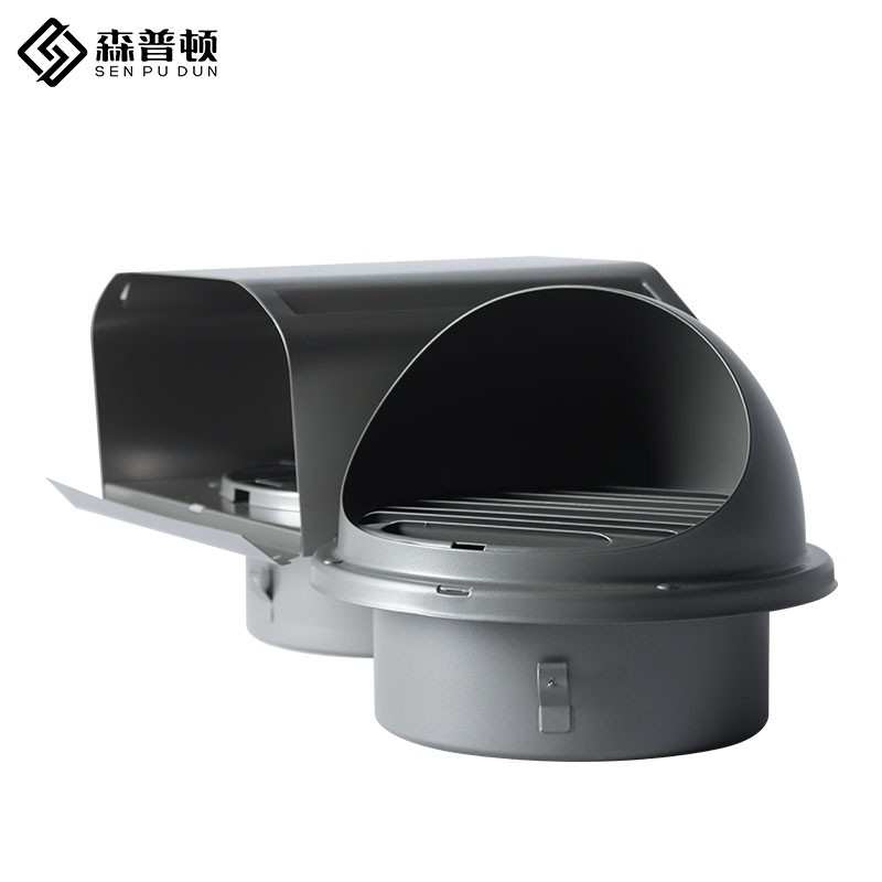 森普顿新风款不锈钢风帽外墙风帽油烟机室外排风口防雨罩