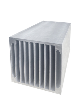 工业继电器铝型材散热片单相三相电子散热器宽124*高135.5铝合金