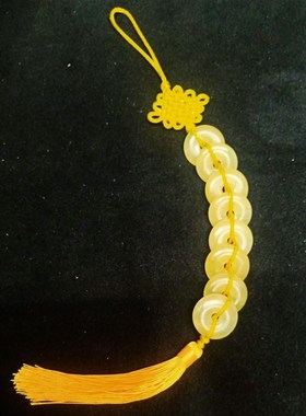 9个紫玉扣粉玉扣个黄玉扣家居饰品九紫九粉八黄玉扣挂件