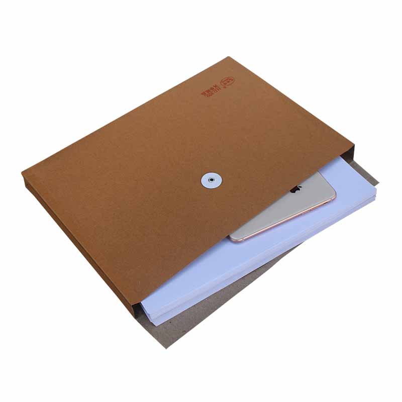 横式牛皮纸文件袋档案袋资料袋纸质图纸袋纸皮袋投标书袋加厚