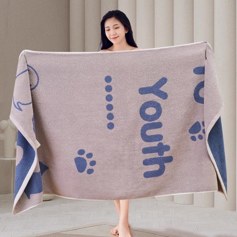 浴巾202新款全棉家用加厚速干吸水柔软不掉毛洗澡毛巾男女通用ky