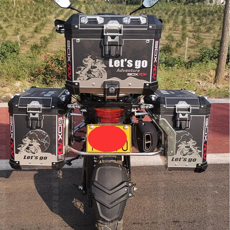 适用贝纳利552X 502X改装保险杠大包围防摔护杠大灯罩铝合金三箱