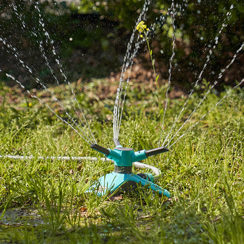 绿隐L010自动旋转洒水三向喷水头喷淋浇灌园林园艺洒水器地插牢固