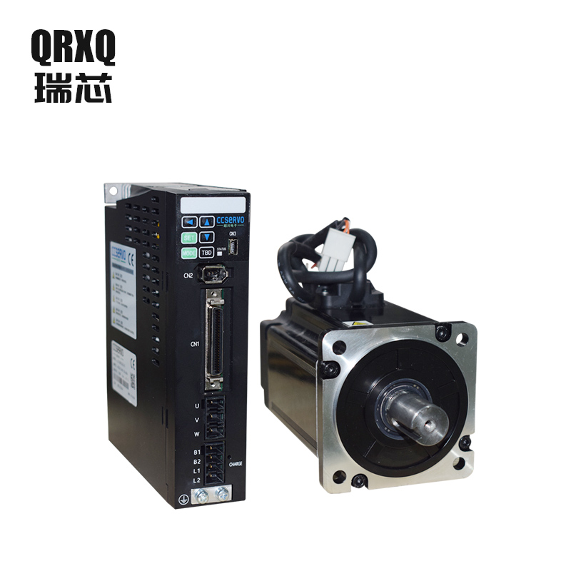 QRXQ伺服电机60 80法兰400W 750W交流3000转伺服驱动器电机套装