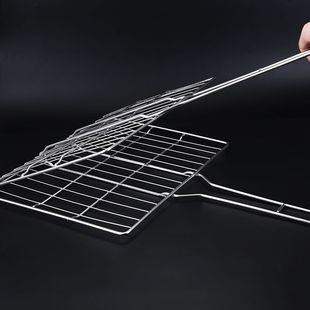 加粗烤鱼夹大号烤鱼架子烤肉用具圆形烧烤夹子商用烧烤工具