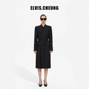 外套女 郁金香长西装 ELVIS.CHEUNG开运秋冬新中式 精纺羊毛中式