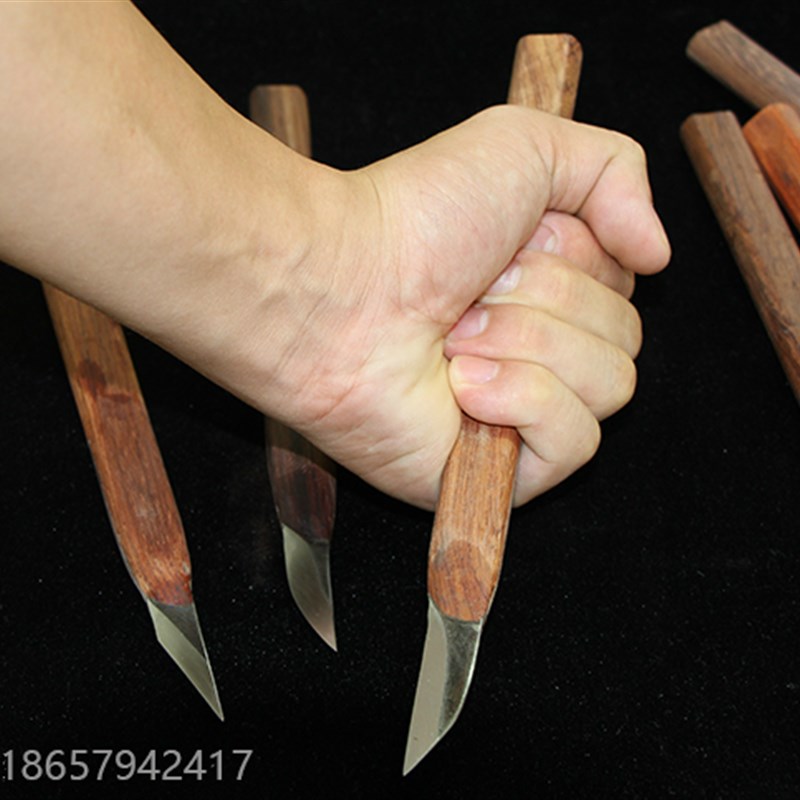 挖勺削刀木工横手刀 木工雕刻刀挖勺刀木刻刀雕刻工具左右通用