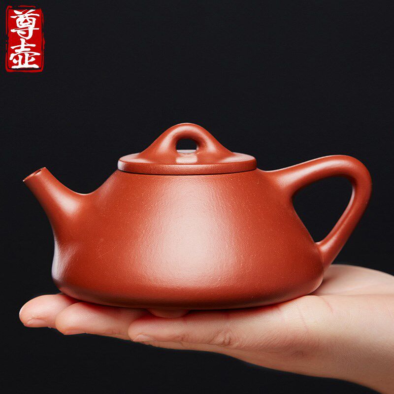 尊壶宜兴紫砂壶纯全手工原矿大红袍子冶石瓢大口茶壶功夫茶具