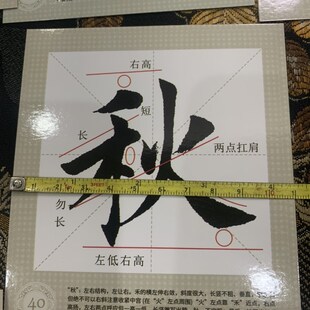 临江仙长篇作品田英章楷书毛笔字帖欧阳询田楷精解卡临摹描红字卡