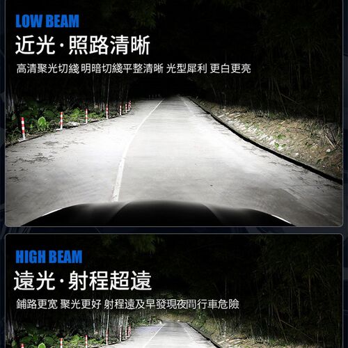 金镭仕汽大灯远近一体改白光激光远近光雾灯泡