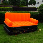 懒沙发五合一充气沙发床床沙发植绒休闲躺椅