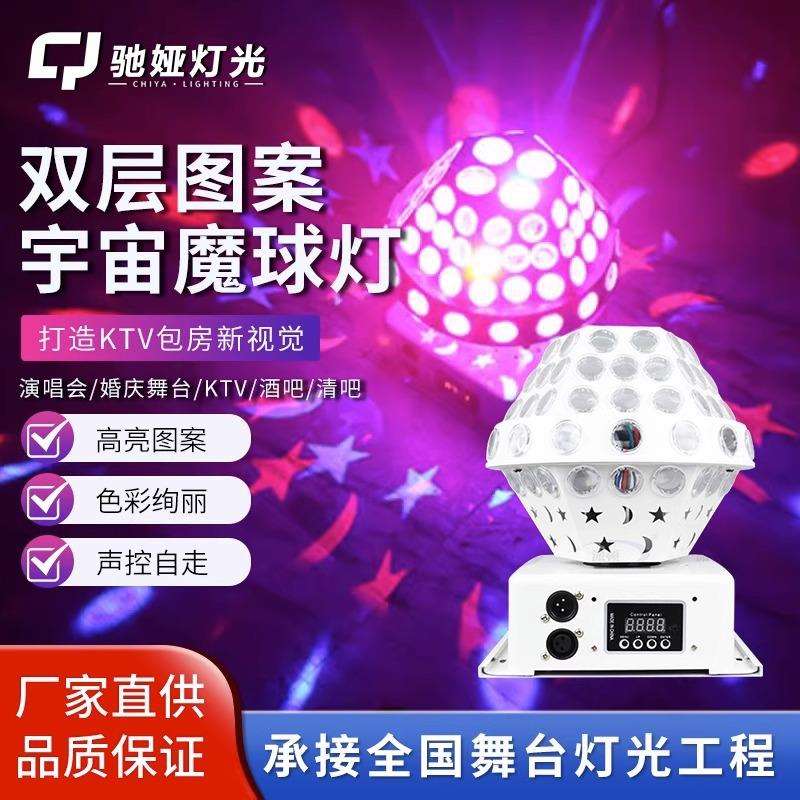 厂家酒吧舞台灯光七彩旋转灯KTV万向大魔球灯迪斯科灯遥控灯光秀