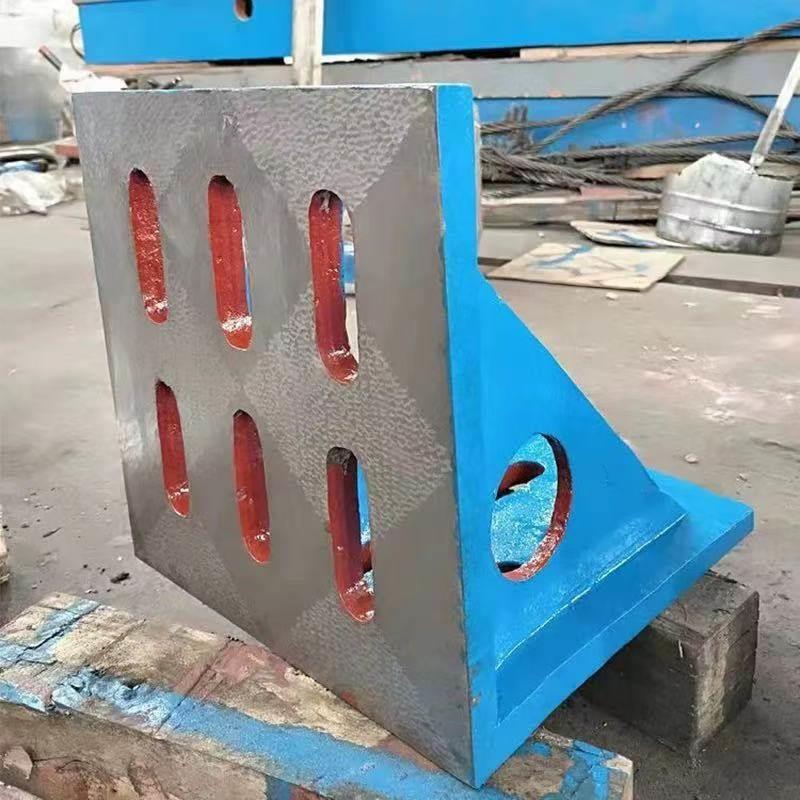 铸铁方箱弯板靠板T型槽工作台检验测量划线方箱靠山直角方筒垫箱图片