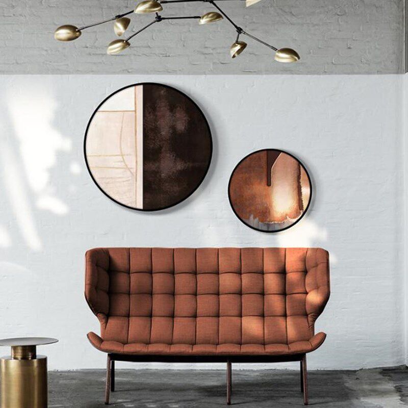 现代抽象圆形装饰画 进门玄关画过道走廊 墙面客厅沙发背景画,家居饰品,现代装饰画,淘宝优惠券,粉丝福利购,淘宝优惠卷