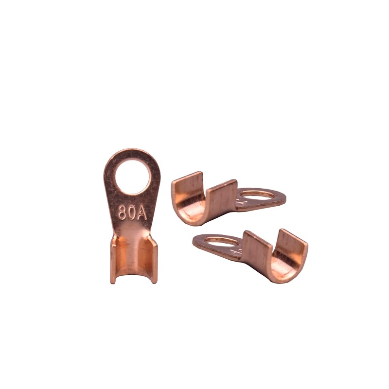 孔口鼻OT-1铜线鼻子铜接头线耳铜接线端子 只紫铜