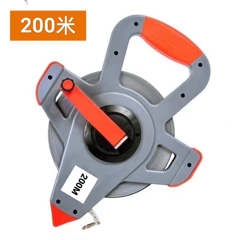 200米150米钢卷尺300米三倍变速加长尺工程测量专用加厚耐用防水