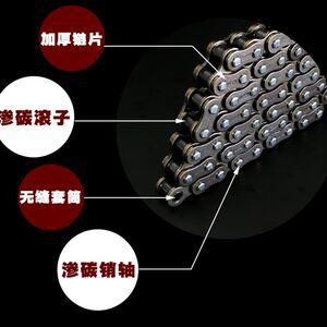 宝逸摩车加厚链条链盘装提速大小飞链轮牙盘链