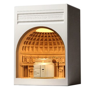 万神殿香薰融蜡灯床头水泥建筑香氛融烛卧室无火创意氛围灯