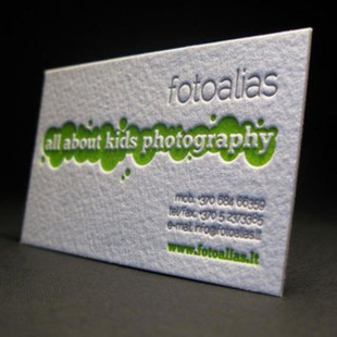 厚棉纸名片制作定制凹印名片设计艺术纸水晶凸字名片订做压痕印刷