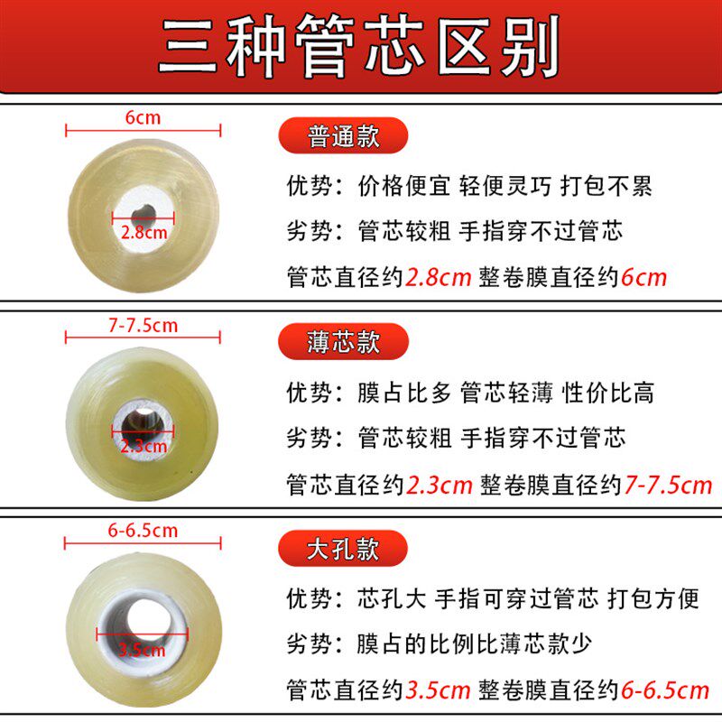 缠绕膜包装膜pc电线膜 自粘嫁接塑料打包膜拉升膜cm保护膜