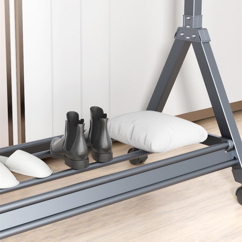 晾衣架落地折叠凉衣架阳台家用卧室挂衣架子单杆伸缩衣帽架晒衣架