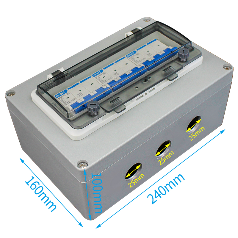 工业防爆空开防尘断路器380V开关3P三相C63A防水明暗装防爆配电箱