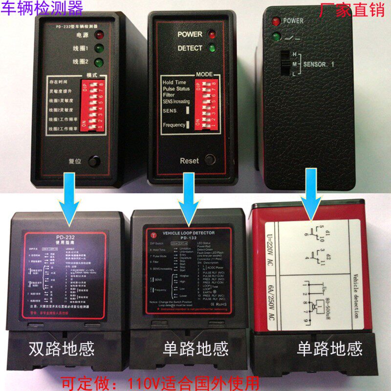 PD22地感 工业级车辆检测器 地感防砸检测器 PD2地感