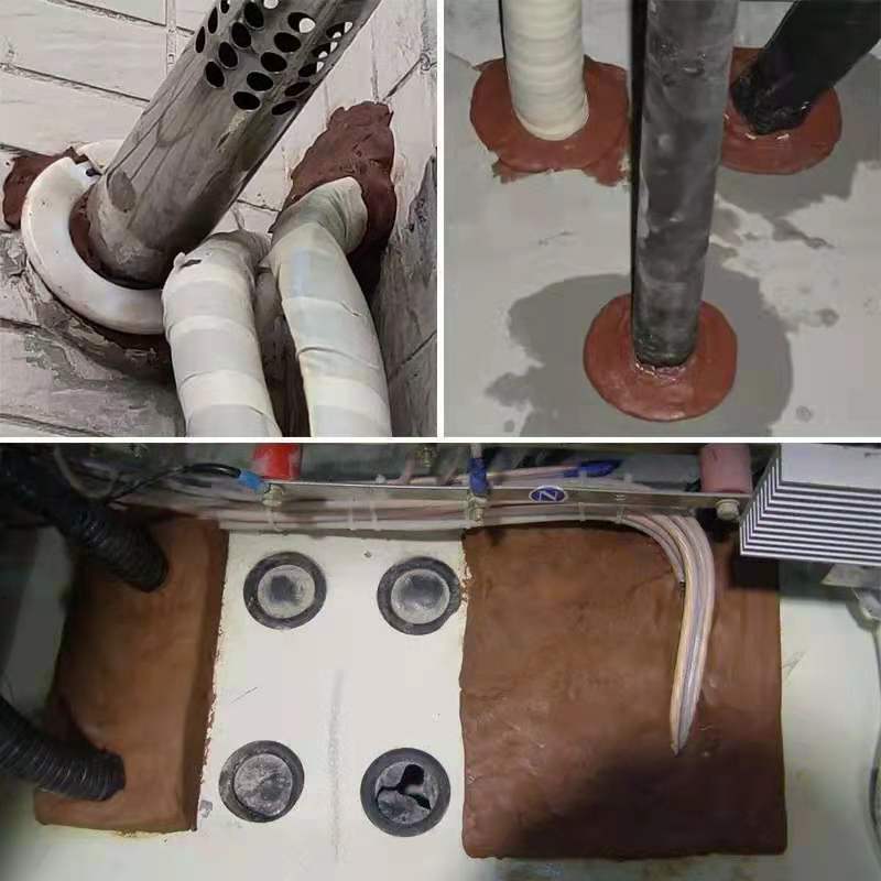 有机防火泥封堵2公斤电力耐高温封堵泥电线空调密封防火胶泥