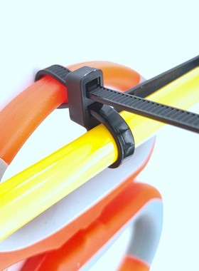 黑色塑料自锁式尼龙头扎带5*mm一次性约束带商品固定勒死狗