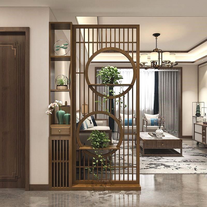 新实木屏风格栅玄关柜客厅家用正对大门入户进门遮挡玄关,住宅家具,座屏,淘宝优惠券,粉丝福利购,淘宝优惠卷