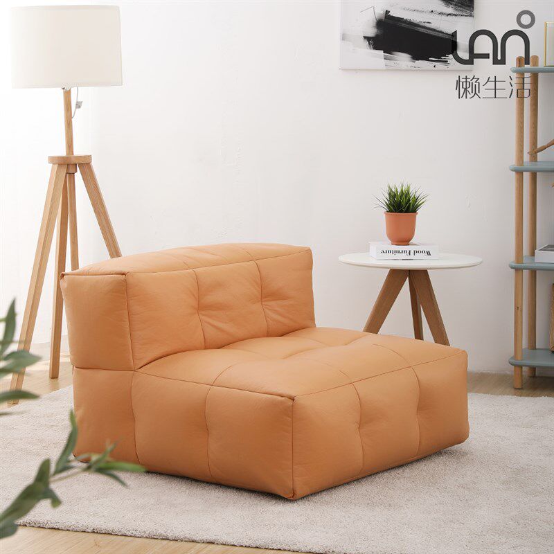 懒沙发豆袋单小户型客厅阳台床榻榻躺卧方块躺椅休闲椅