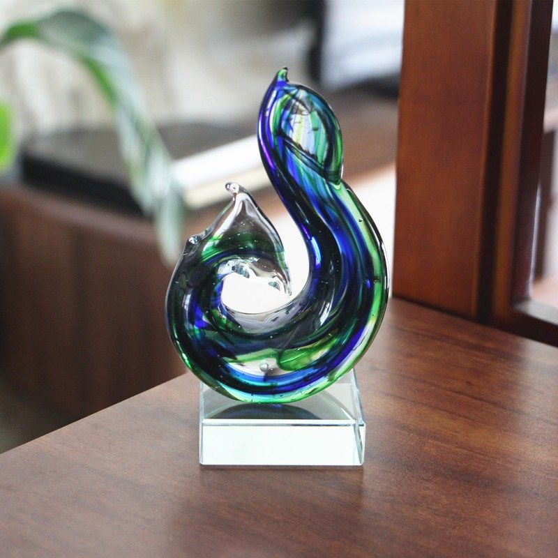 现代抽象创意异形淄博琉璃玄关酒柜装饰品样板房书房装饰,家居饰品,桌面摆件,淘宝优惠券,粉丝福利购,淘宝优惠卷