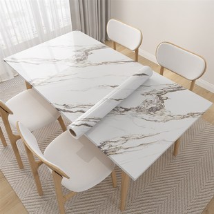 大理石纸防水防潮墙纸自粘入户玄关桌子柜子台面装饰背板翻新