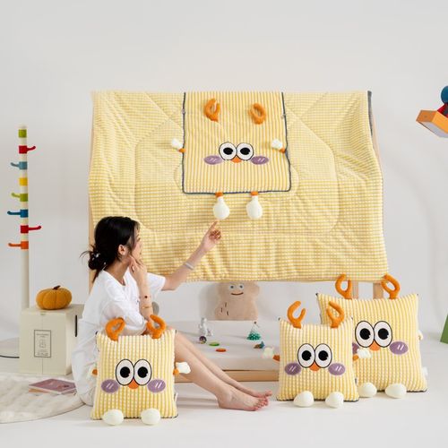 新款爱卡通抱枕被两用加厚多功能二合一办公室沙发午睡