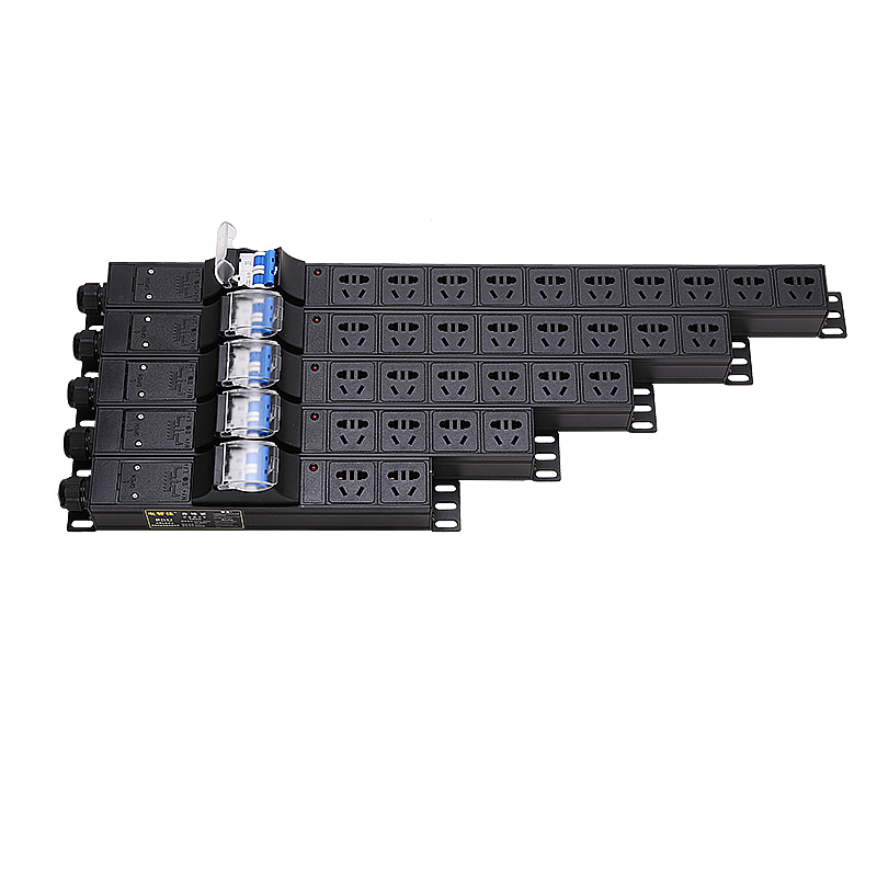 机柜PDU大功率16A32A8000W老化测试架防短路过载工业排插座接线板