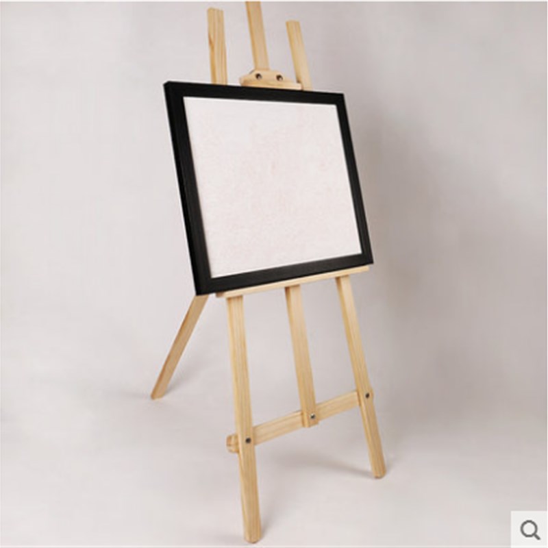 DIY数字油画画架 黑色铝合金铁艺 三角展示架 可伸缩折叠