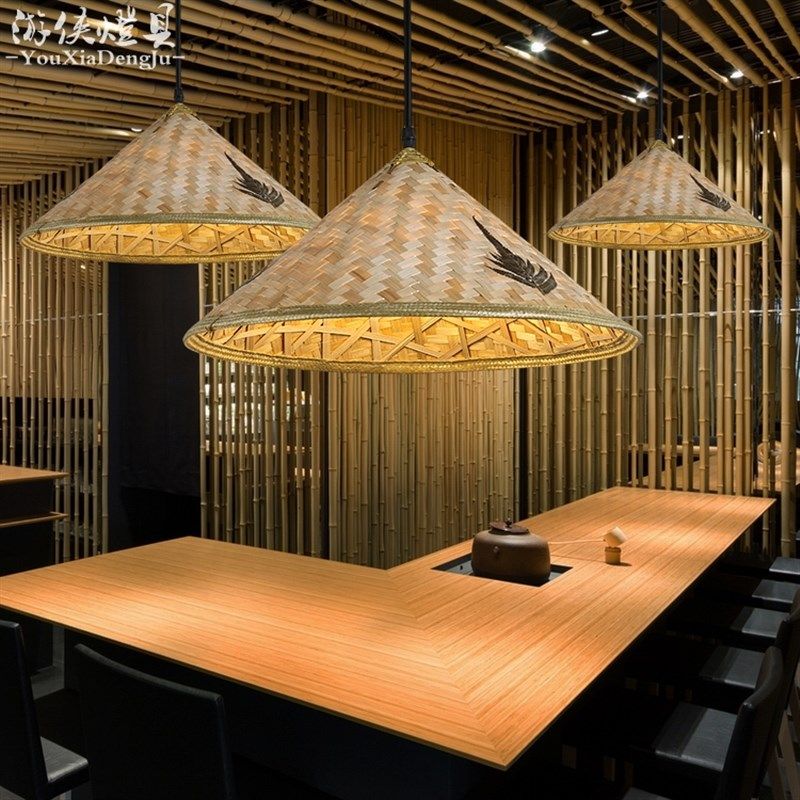 复古草帽灯竹编斗笠灯罩火锅店农家乐客栈乡村个性烧烤店吊灯,家装灯饰光源,酒店/宴会厅/餐饮吊灯,淘宝优惠券,粉丝福利购,淘宝优惠卷