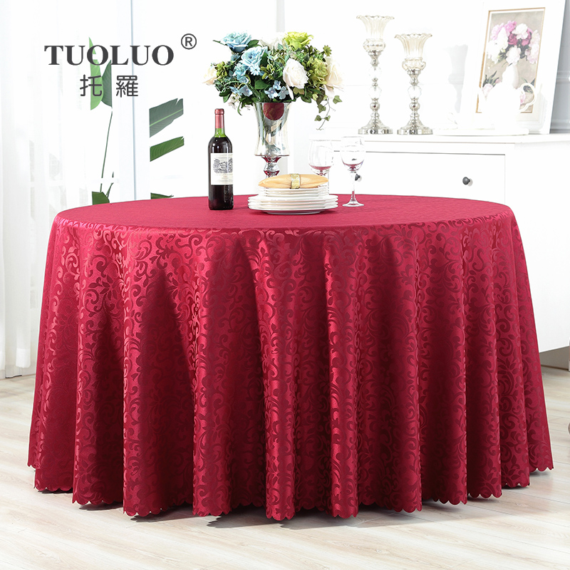 台布饭店餐厅圆桌桌布欧式餐桌布布艺包厢长方形桌布