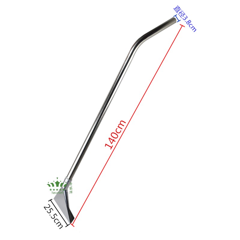 吸尘吸水机钢扒地毯洗钢扒吸干扒头吸尘器锈钢长柄吸水头