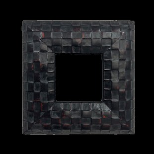 马赛法式复古新风潮黑色做旧红底漆画框油画框定制尺寸