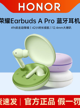 荣耀Earbuds APro无线蓝牙耳机主动降噪入耳式游戏运动长续航原装