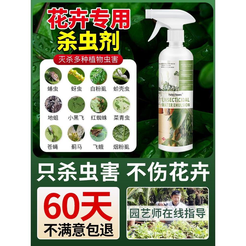 杀虫剂花卉植物室内通用喷雾花草蚜虫月季害虫吡虫啉除虫药剂专用