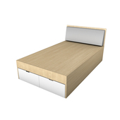 宿舍单人床 1000 2000 茂皿 400 mm张