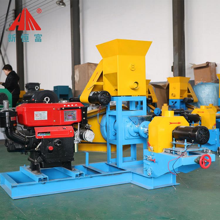 恒富机械饲料膨化设备宠物猫粮狗粮颗粒膨化机水产鱼饲料膨化机