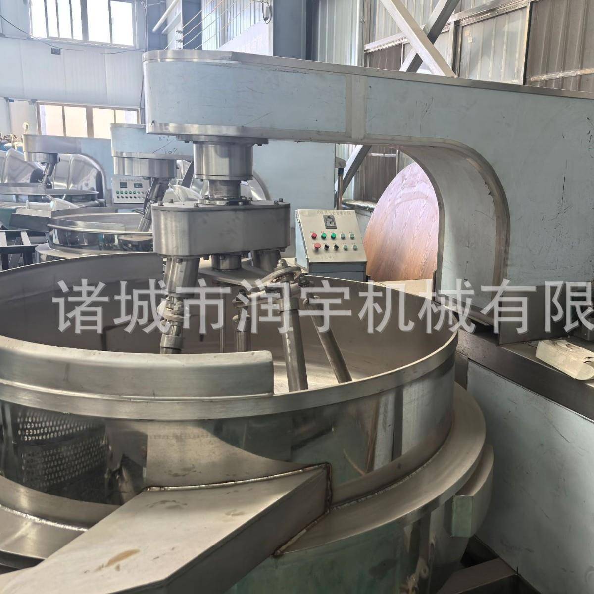 全自动肉松翻炒机咖喱酱行星炒锅六爪多头搅拌设备