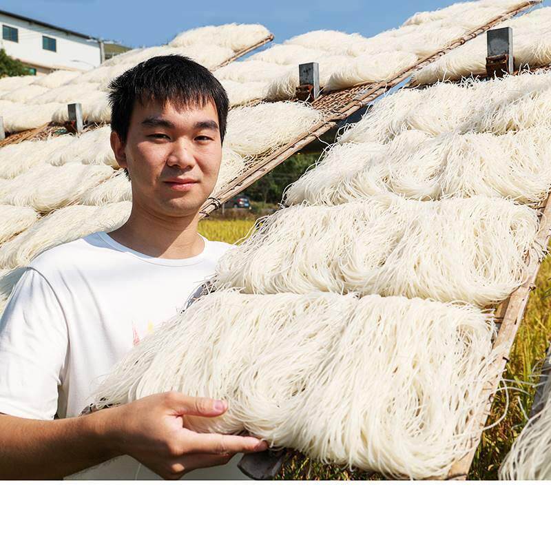 福建龙岩长汀客家米粉闽西特产粉干粗粉细粉传统手工粉炒粉干煮粉