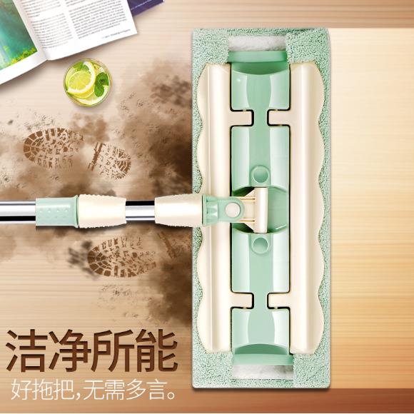 夹布平板拖把大号家用免手洗平拖擦地懒人地拖瓷砖地免洗静电顾之